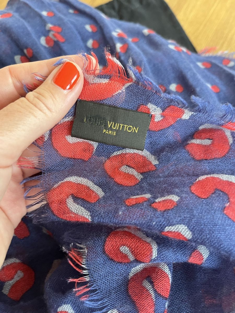 Louis Vuitton Foulard & Sciarpe: LOUIS VUITTON x STEPHEN SPROUSE Schal Leo – Usato da Küsnacht ZH venduto da madrilena77 6