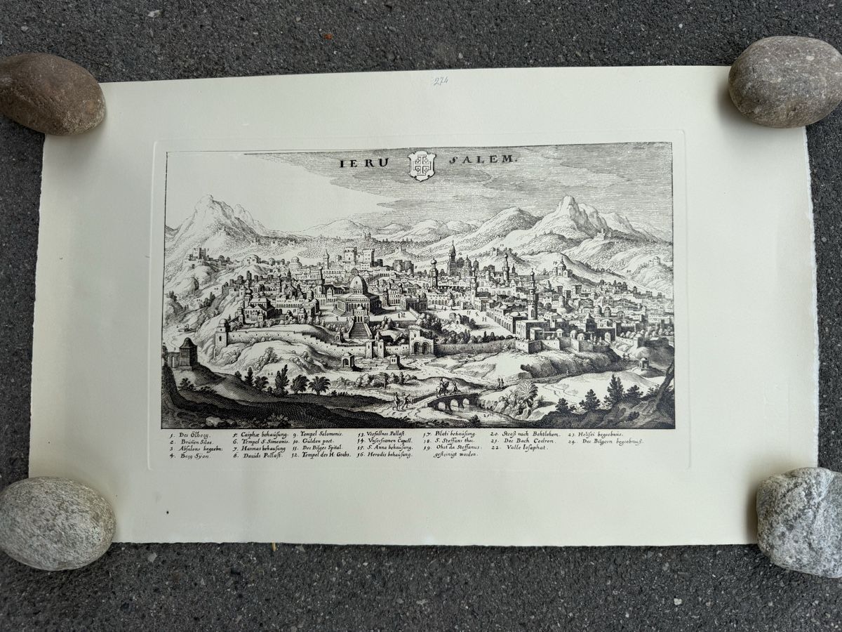 Grafiken & Lithographien: Alte Grafik JERUSALEM – Gebraucht aus Konolfingen von petzipetz