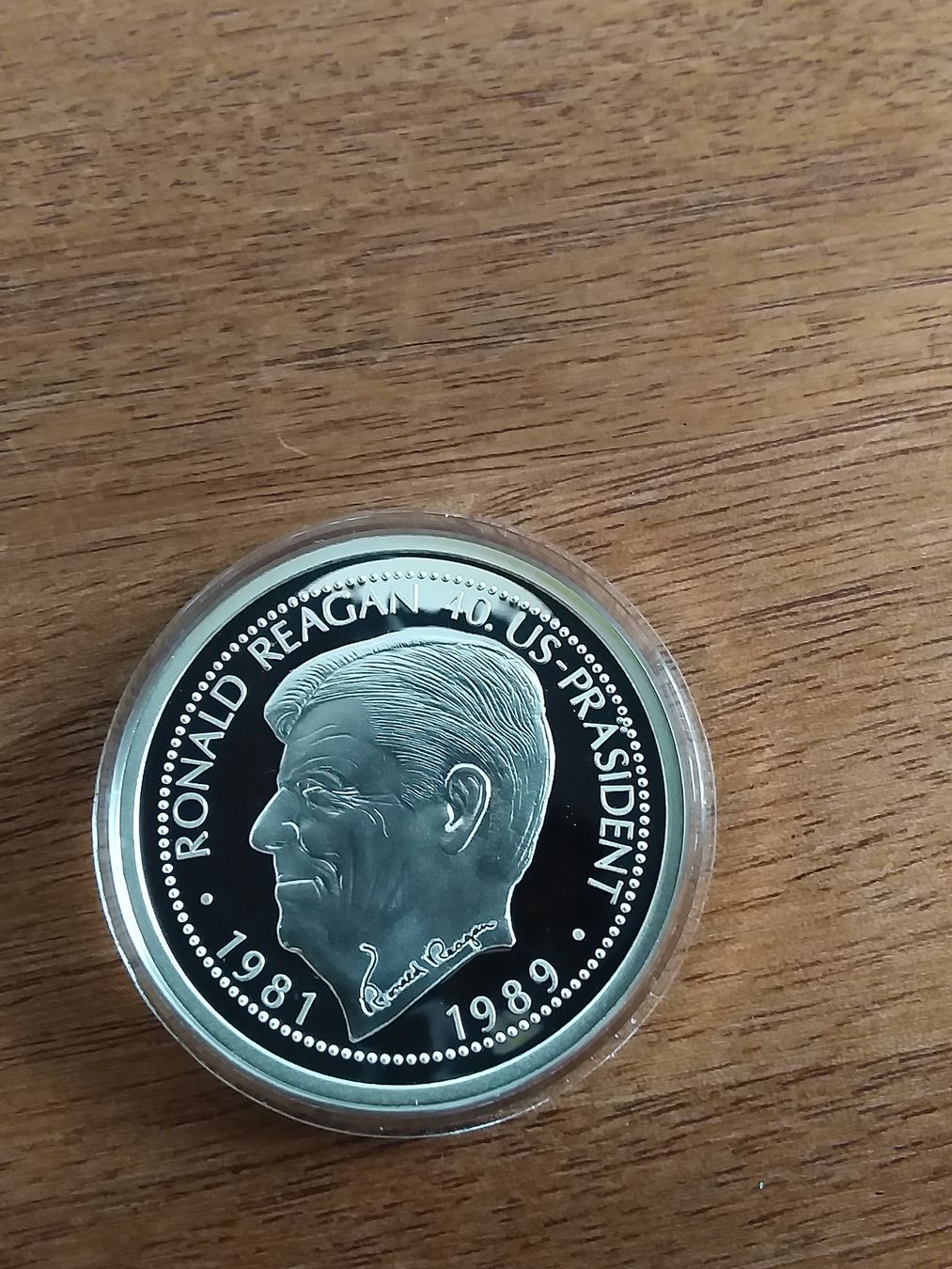 Medaillen: Ronald Reagan 40.US - Präsident 1981 - 1989 – Neu (gemäss Beschreibung) aus Schwyz von Trofana