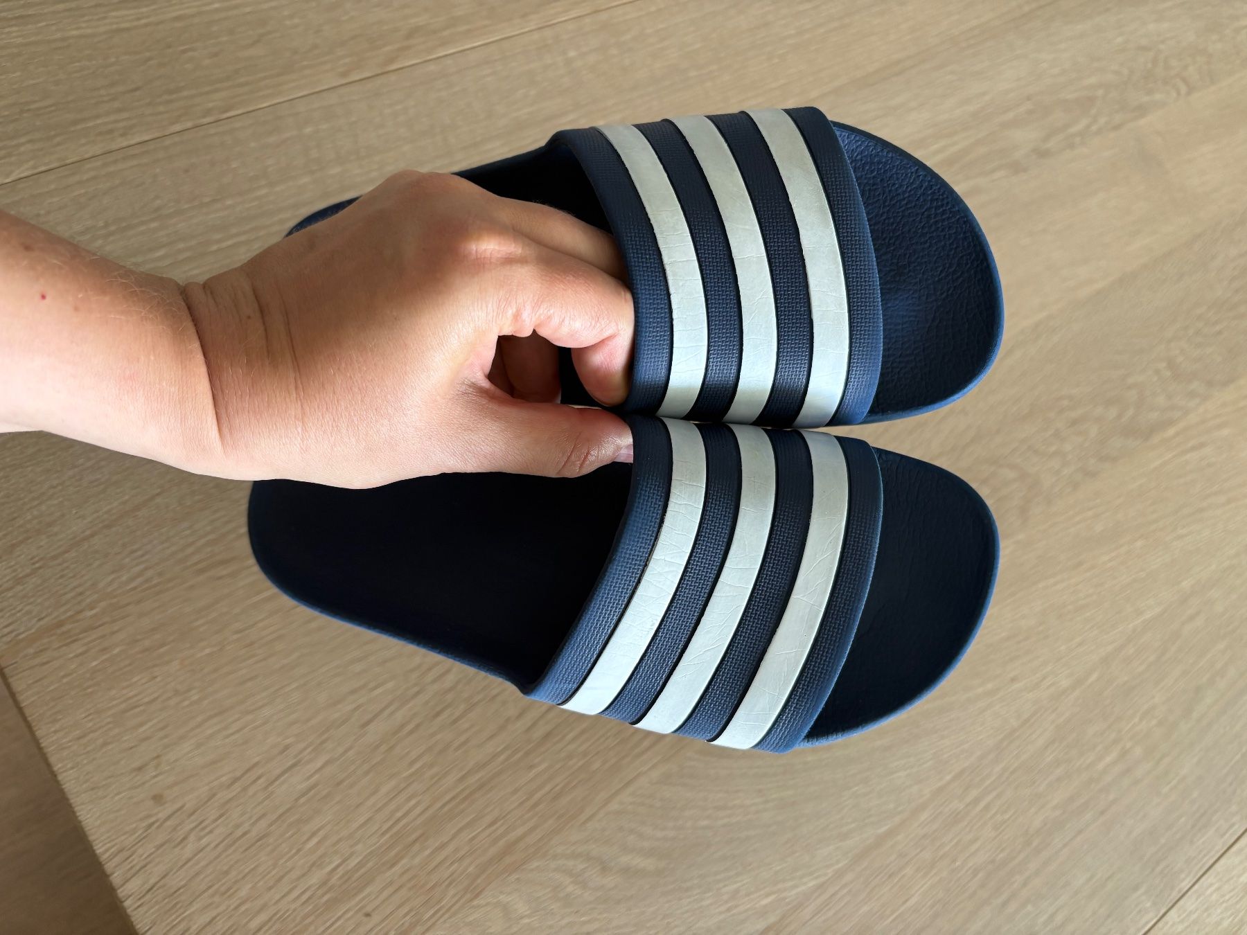 Adidas Scarpe da uomo: Adidas Adilette gr. 38, Dunkelblau – Usato da Meggen venduto da K.Rigert 3