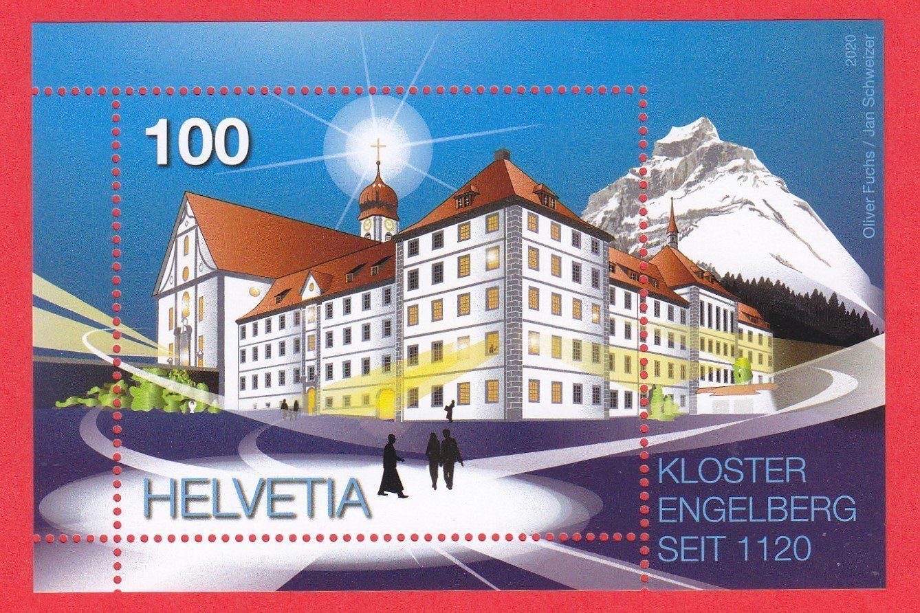 Tutti i francobolli: 2020  BLOCK  Kloster Engelberg  ** Postfrisch ** – Nuovo (secondo la descrizione) da Adliswil venduto da Aenti