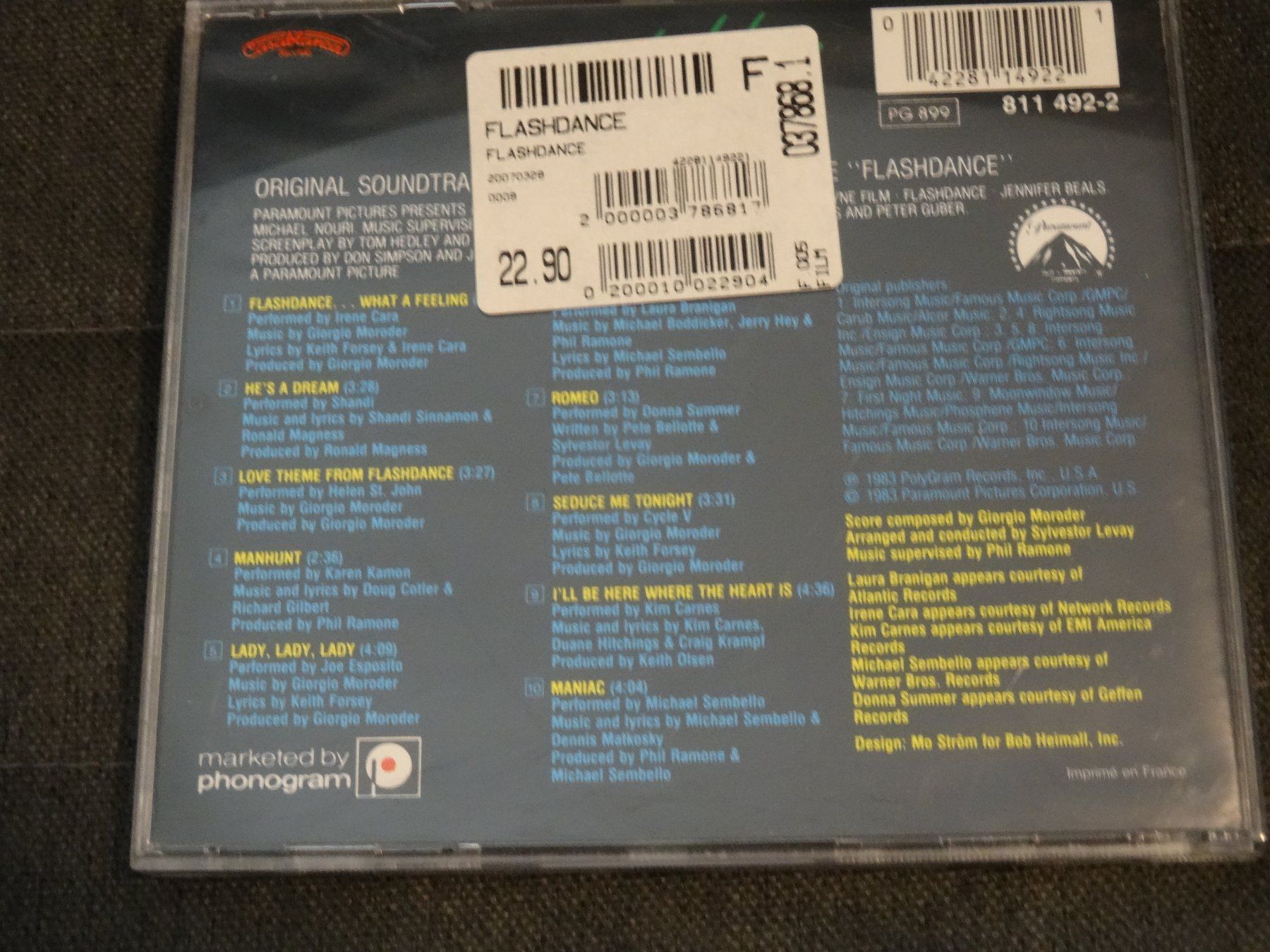 CDs: Flashdance - Soudtrack Motion Picture CD – Gebraucht aus Olten von Disc-Ausverkauf 1
