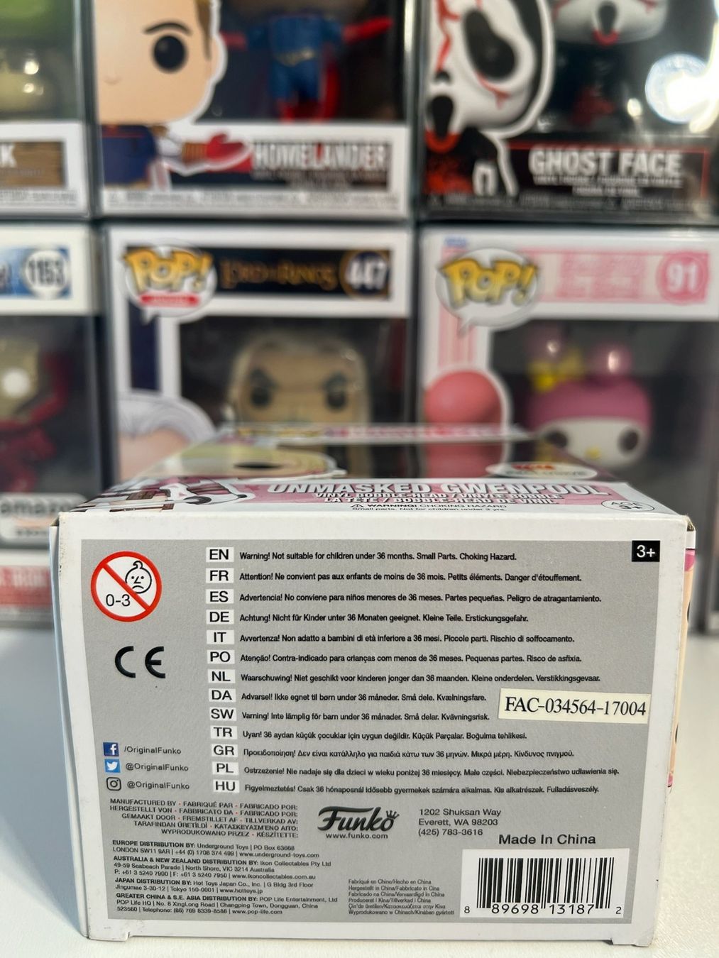 Funko Statuette: Funko POP! Marvel Unmasked Gwenpool Edition Limitée – Nuovo e nell'imballaggio originale da Le Mouret venduto da perfectbijou 5