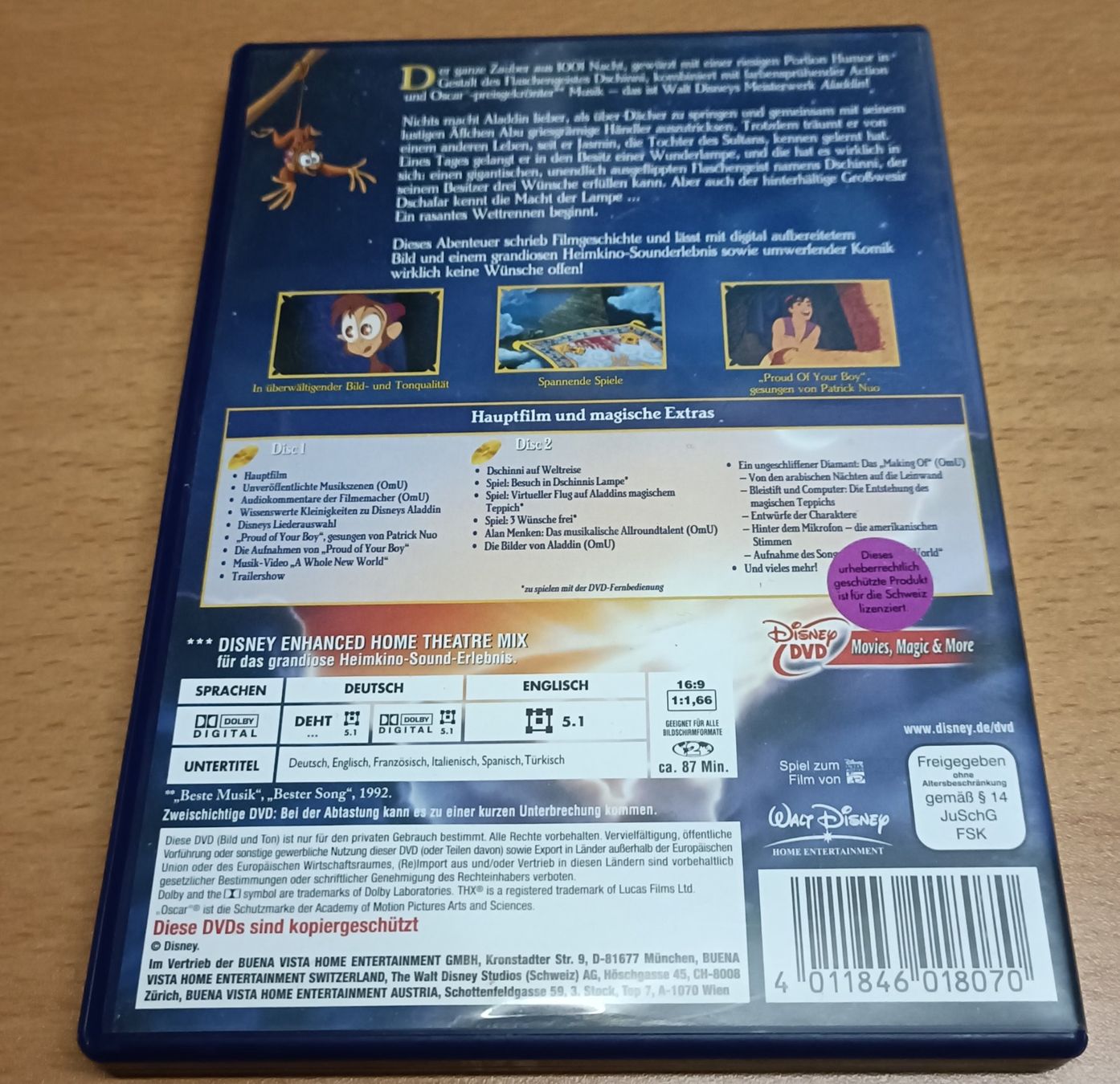 Alle DVDs: Aladdin 2-Disc Special Edition – Gebraucht aus Köniz von Movieportal007 1