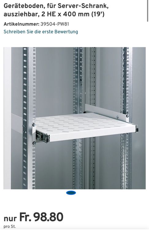 neuer NT Mini-Rack 18 bzw. Netztwerkschrank, 2 Schubladen (Neu und ...
