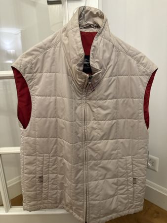 Burberry Quilted Vest Beige Woman’s Size S Used