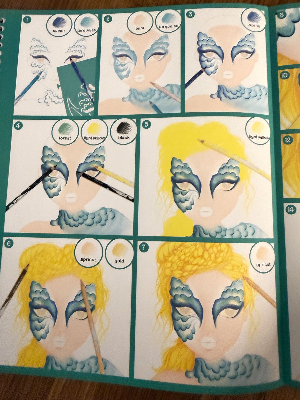 Libri: Malbuch Create your Fantasy Face, TOP Model – Nuovo (secondo la descrizione) da Teufen AR venduto da Maleaa 2