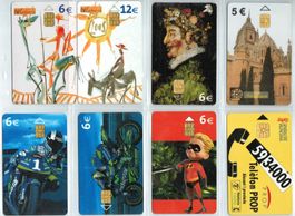 8 Telefonkarten Spanien