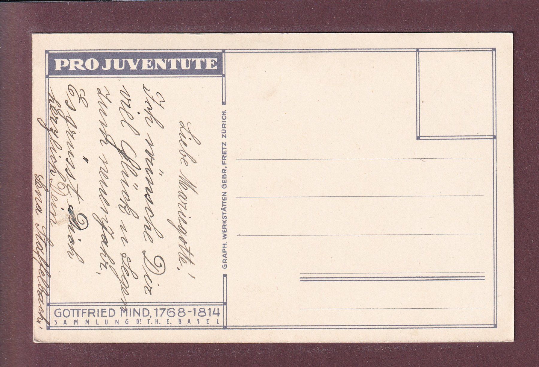 Cartes postales: PRO JUVENTUTE - Enfants – D'occasion à Pully par nicecards 1