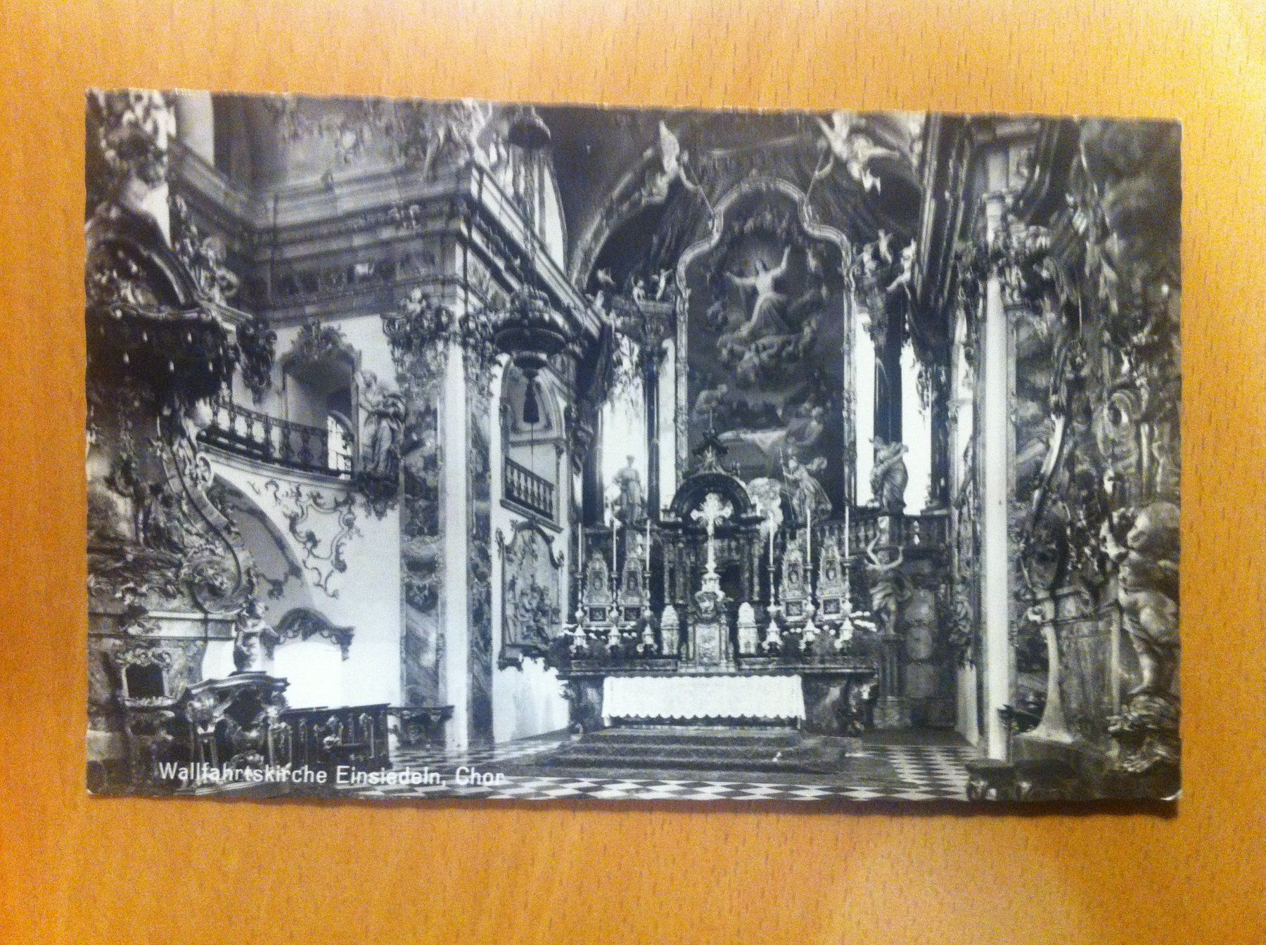 Cartoline postali: 3 Ansichtskarten Kloster Einsiedeln – Usato da Brunnen venduto da Artemis53 4