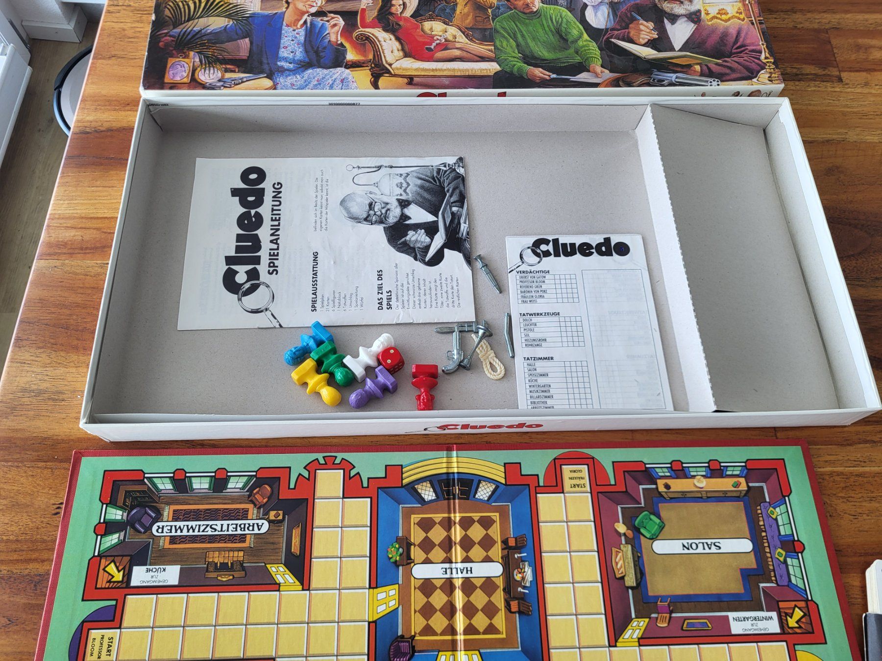 Spiele: Brettspiel Cluedo von 1992 – Gebraucht aus Niederhelfenschwil von Bruce019 2