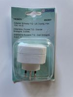 Reisestecker Adapter Schweiz T12 nach UK 3-polig - neu