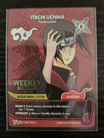 Naruto Mythos Itachi Uchiha card 128/130V Weekly promo EN