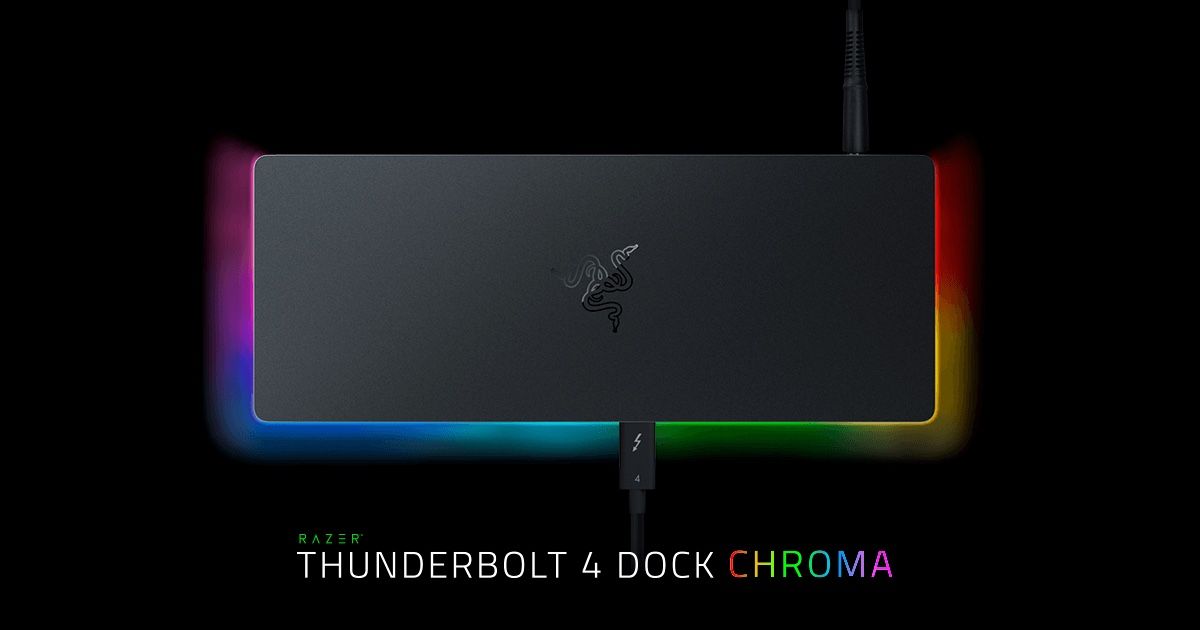 Razer Dockingstation: Razer Thunderbolt 4 Dock Chroma – Neu und originalverpackt aus Genève von Ricknet