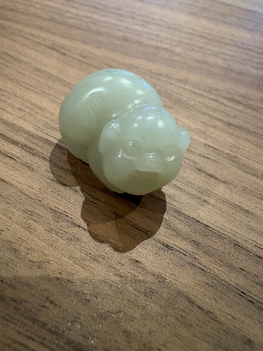 Pietre preziose: Hetian Jade Glücksschwein – Usato da Goldau venduto da 19099 1