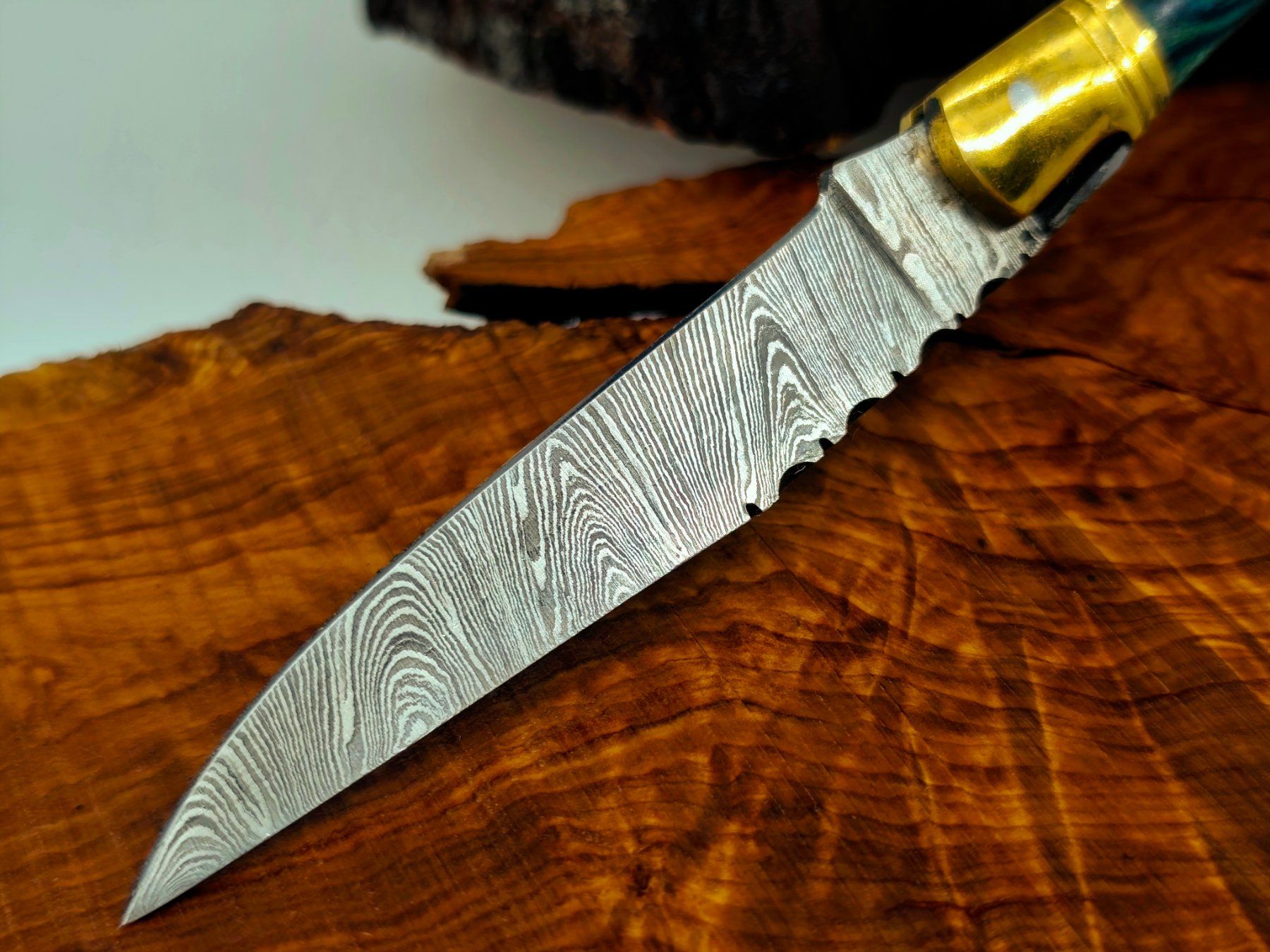 Accessori: Laguiole Damast Messer Klappmesser echtes Damastmesser – Nuovo e nell'imballaggio originale da Arlesheim venduto da Premius_1 3