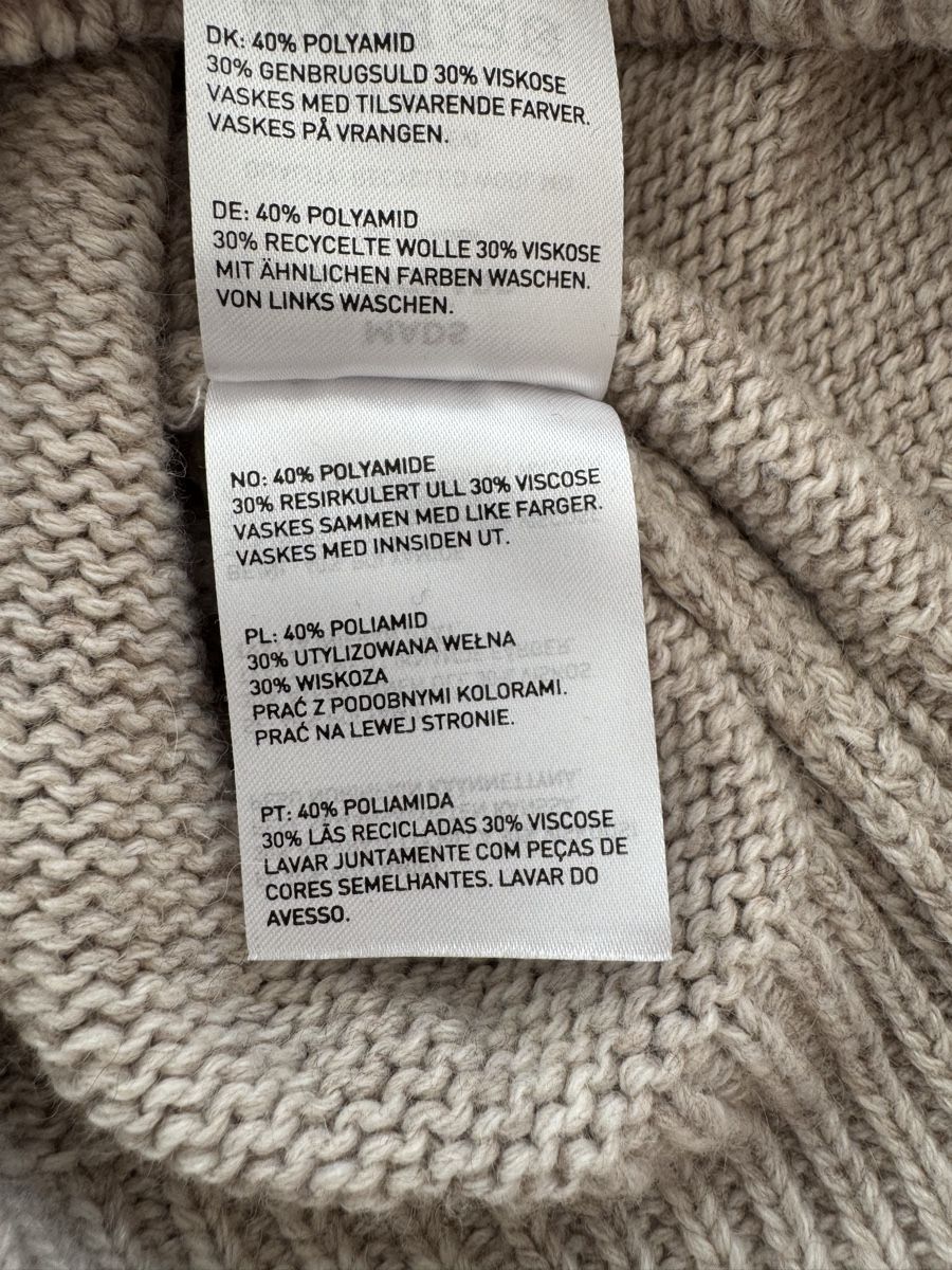 Mads Nørgaard Maglioni & Felpe: MADS NORGAARD COPENHAGEN Strick-Pullover beige - Gr. S – Usato da St.Gallen venduto da Isnisodo 5