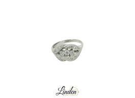 18K Weissgold - 750 Ring 9gr mit 20 Diamanten