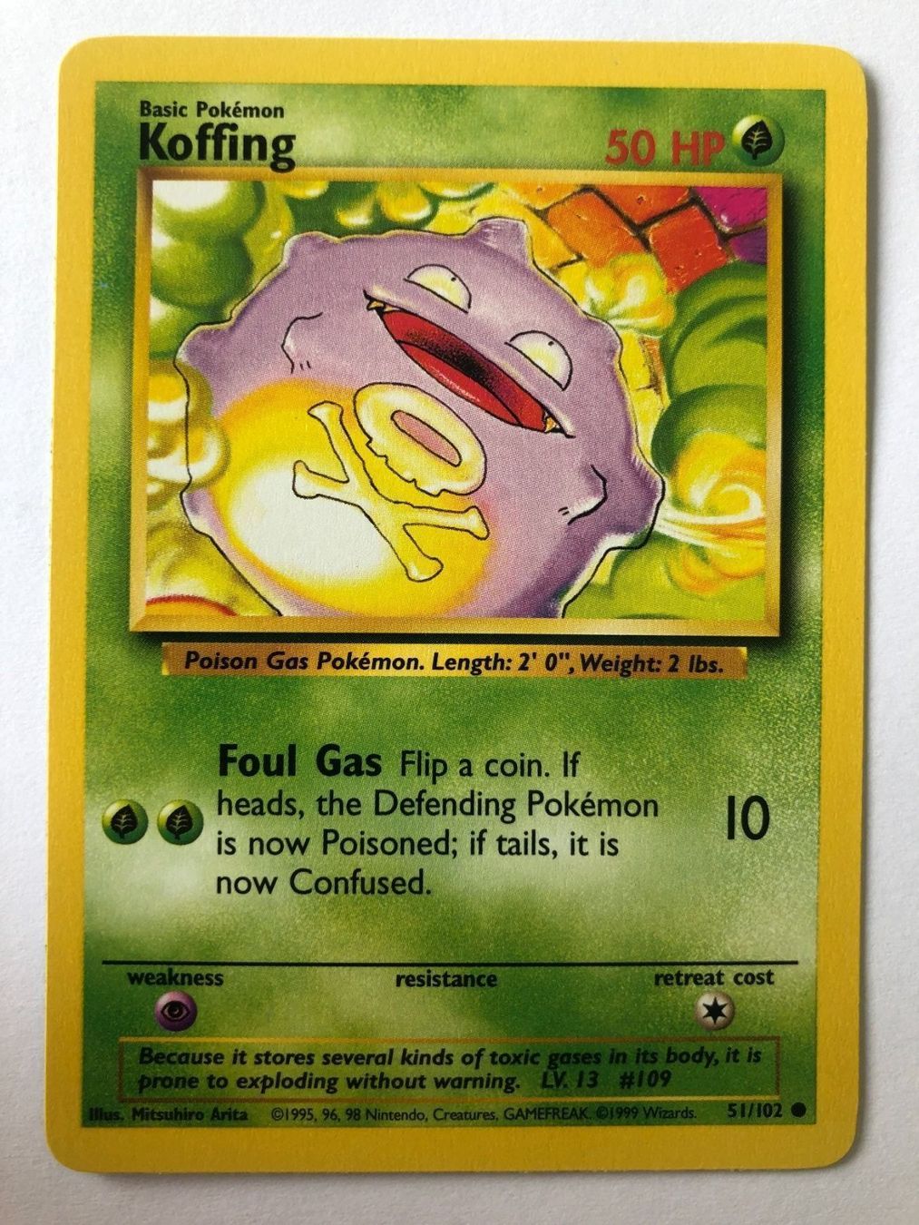 Pokémon Sammelbilder & Trading cards: Koffing - Base Set - Pokemon – Gebraucht aus Nussbaumen AG von Bika-Shop