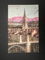Ansichtskarte Bern mit Alpen  koloriert 1915  (V226)