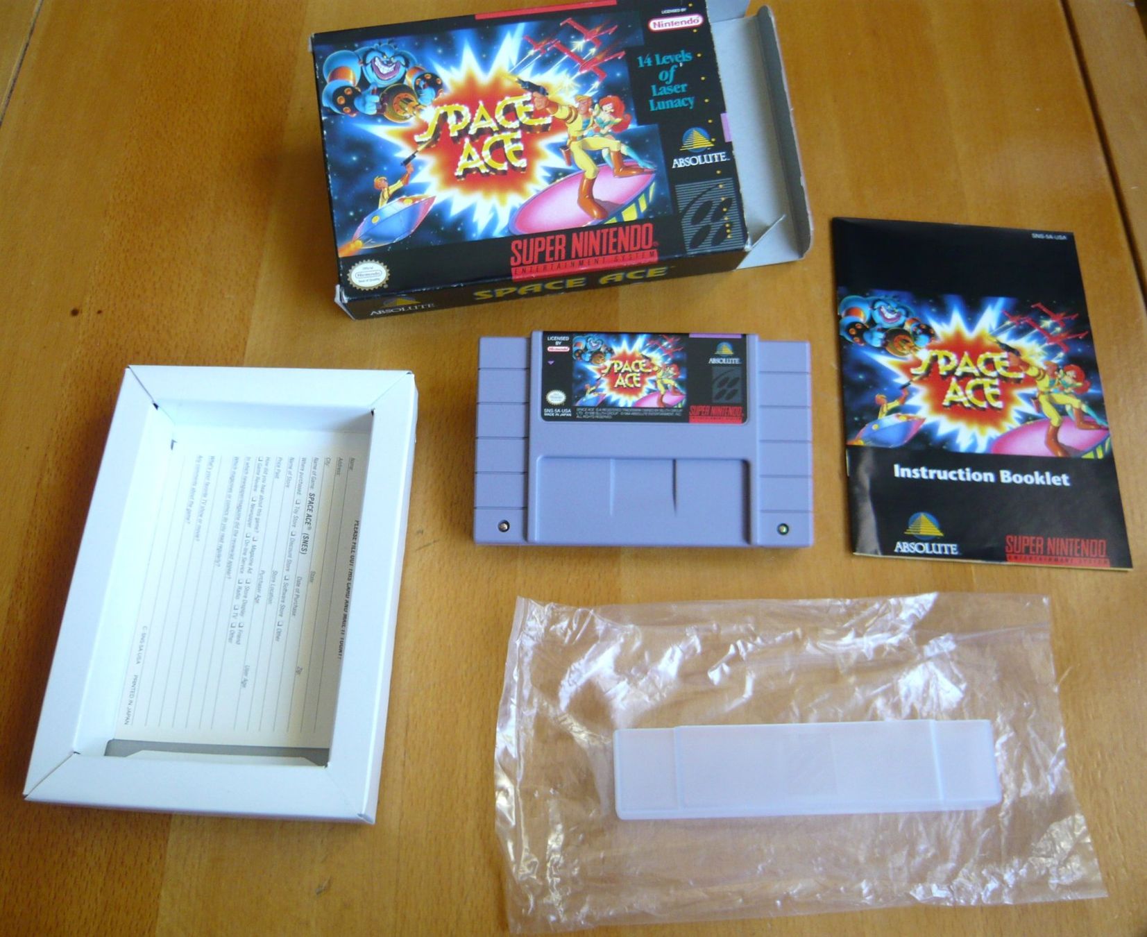 Nintendo Giochi: SNES: Space Ace – Usato da Onex venduto da Jaguar1986 1