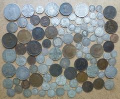 Sammlung ++ 100 alte Münzen aus England ab 1696, viel Silber