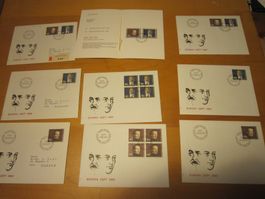 CH 1980 FDC Serie einzeln und 4er EUROPA
