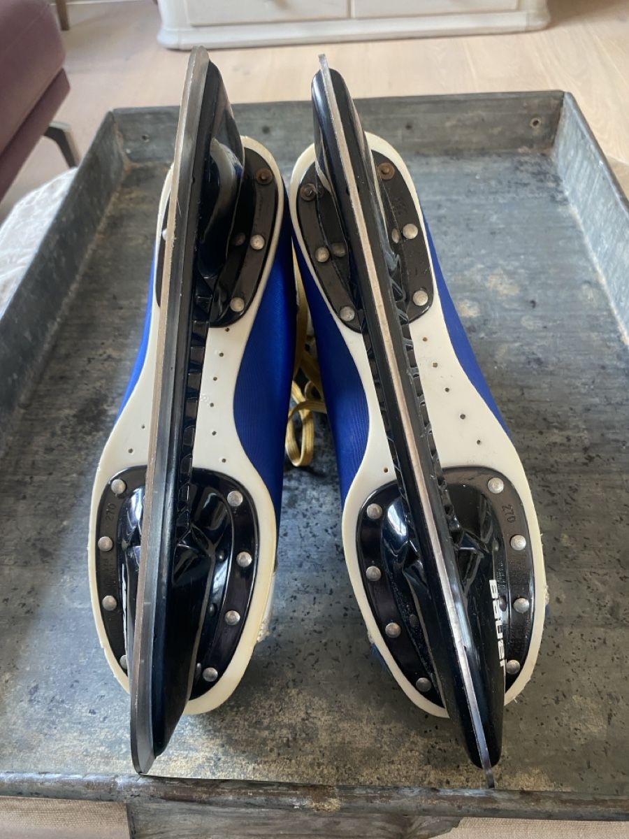 Bauer Pattini da ghiaccio: Eishockeyschlittschuhe Bauer blau weiss Gr.41 – Usato da Embrach venduto da bea_8424 4