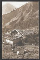 Bauernleben Auf der Alp Stempel Ferme Robert Creux du Van