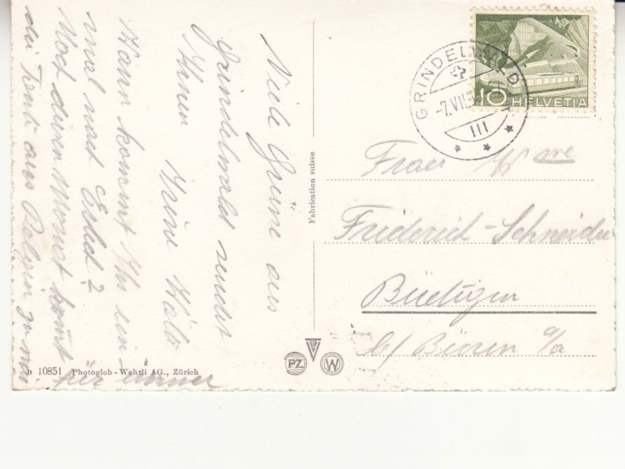 Cartes postales: Grindelwald 1958 – D'occasion à Bürglen TG par StampGraf 1