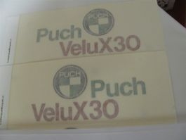 PAAR Abziehbild Emblem PUCH X30 Velux TANK