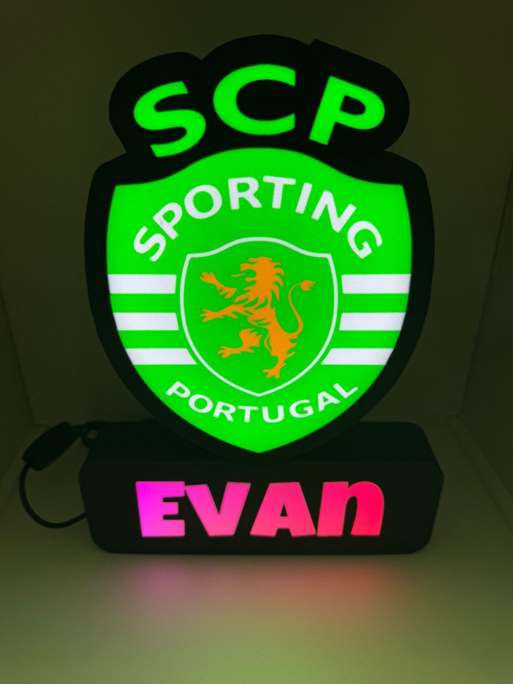 Lampade: Lightbox lampe led SPORTING – Nuovo (secondo la descrizione) da Vicques venduto da PAMB3D 7