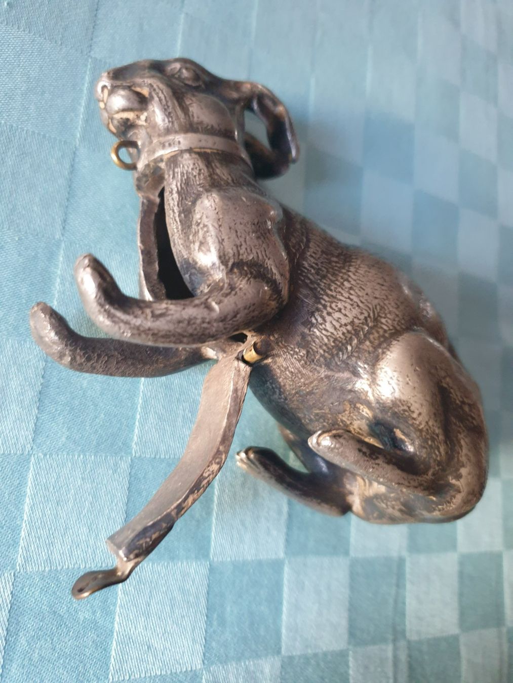 Tirelires: Antike Trick-Spardose Hase Guss Messing-Schloss um 1900 – D'occasion à Mörschwil par spirspi 8