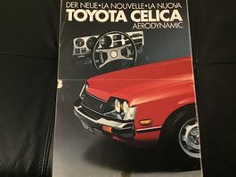 Toyota Celica Aerodynamic Faltprospekt defekt Jan. 1978