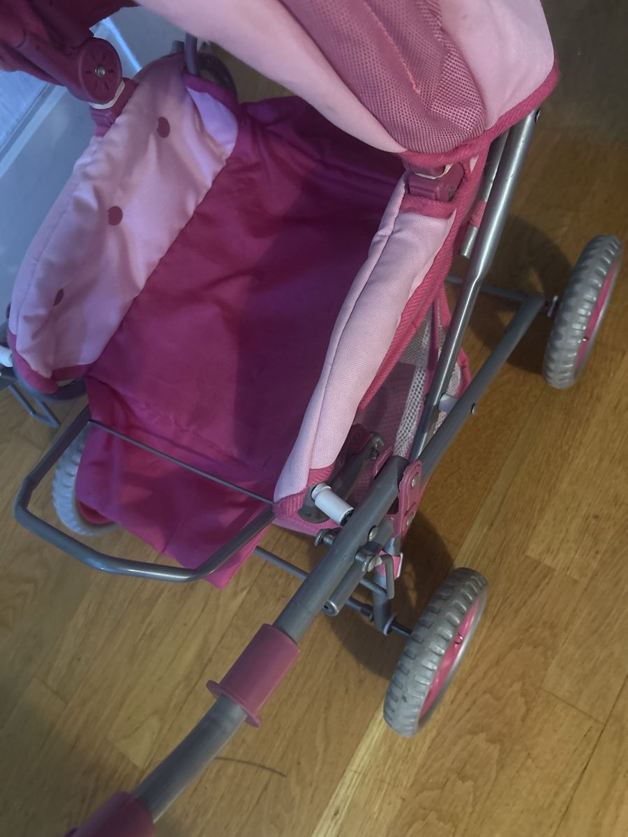 Puppenwagen: Poussette pour poupée rose  – Gebraucht aus St-Prex von mar_f6t6 5