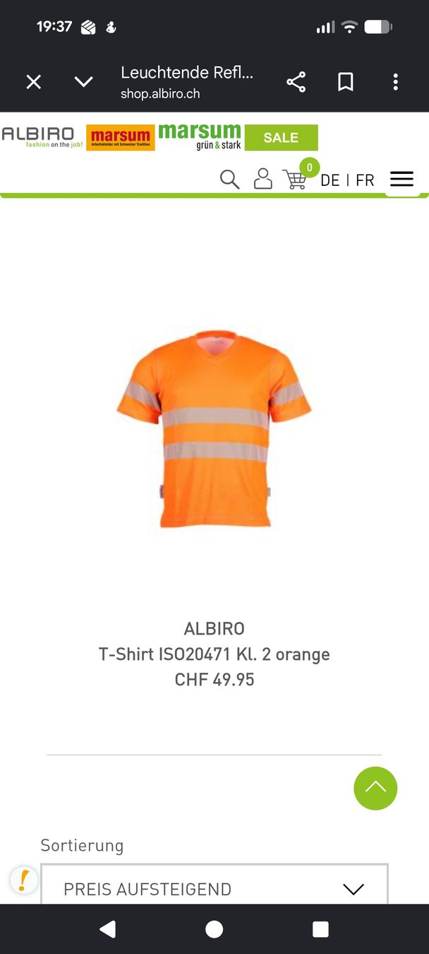 T-Shirts: Arbeits Shirt Albiro  – Neu und originalverpackt aus Davos-Platz von v2cat 6