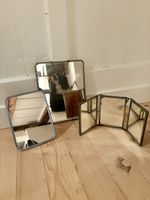 Lot de 3 miroirs de table pliants vintage 