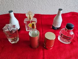 Lot de 6 flacons de parfums de marque différentes