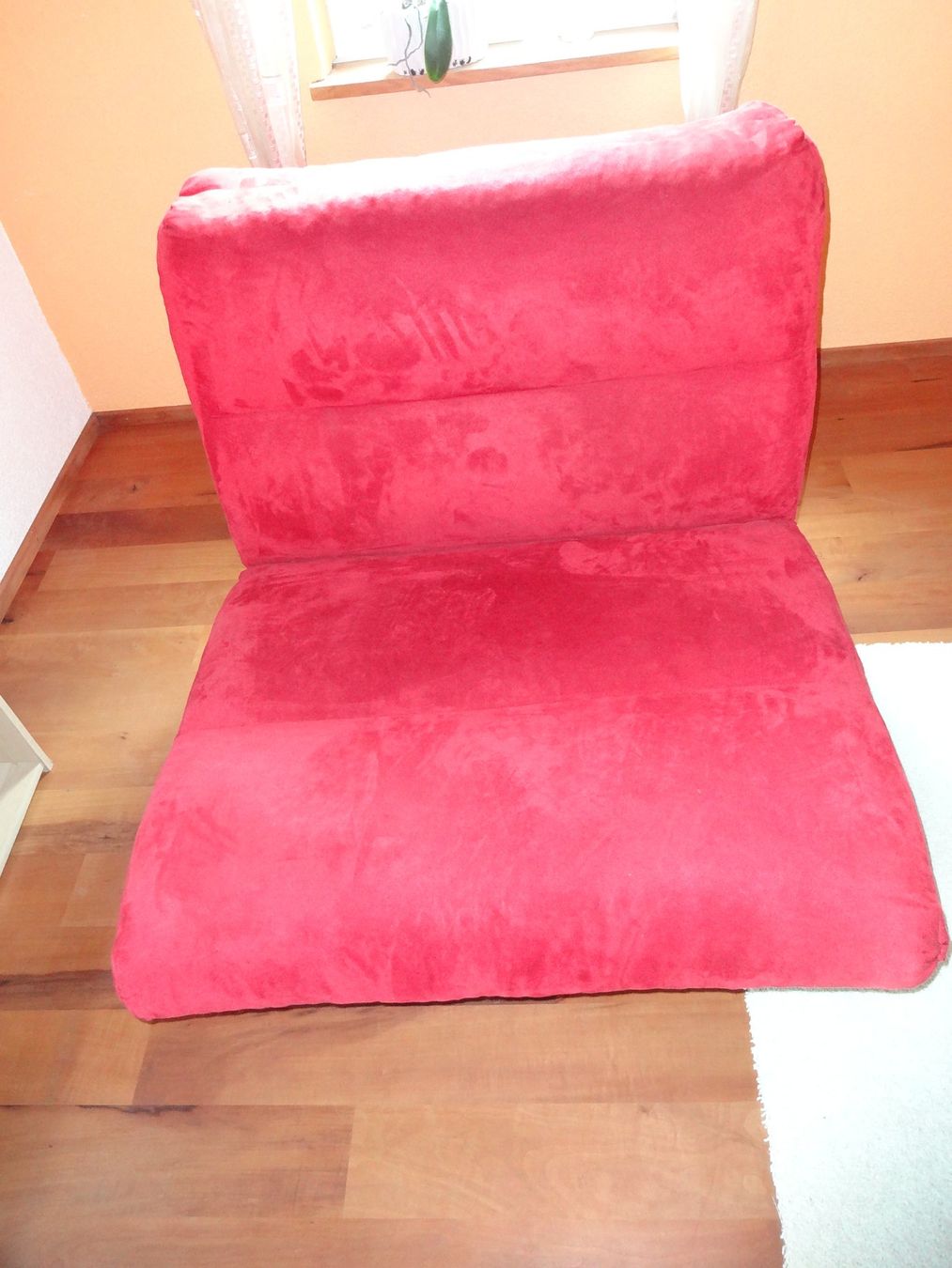 Sofas: Schlafsofa rot Stoff Sitzmoebel gut erhalten – D'occasion à Elsau par Weiher70 2