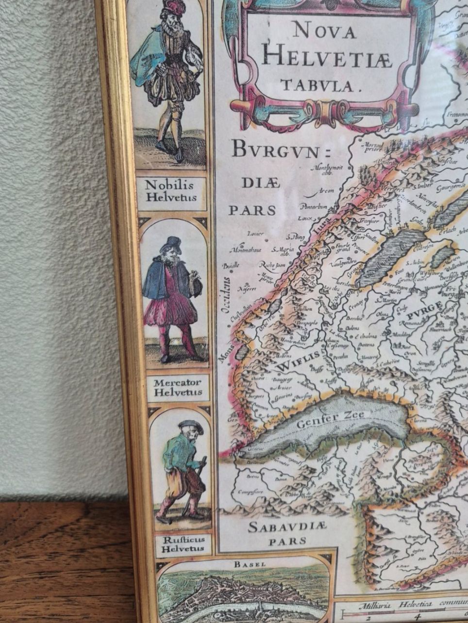 Foto & Immagini: Cadre Carte ancienne de la Suisse, Nova Helvbula – Usato da Fully venduto da tameab 5