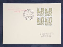 CL23 Carte Postale + Timbre Suisse 1938