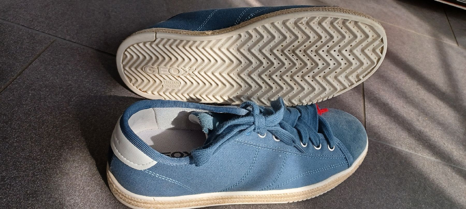 Scarpe da uomo: Fast neu Geox textill jeansblau – Nuovo (secondo la descrizione) da Neuendorf venduto da Esthi78