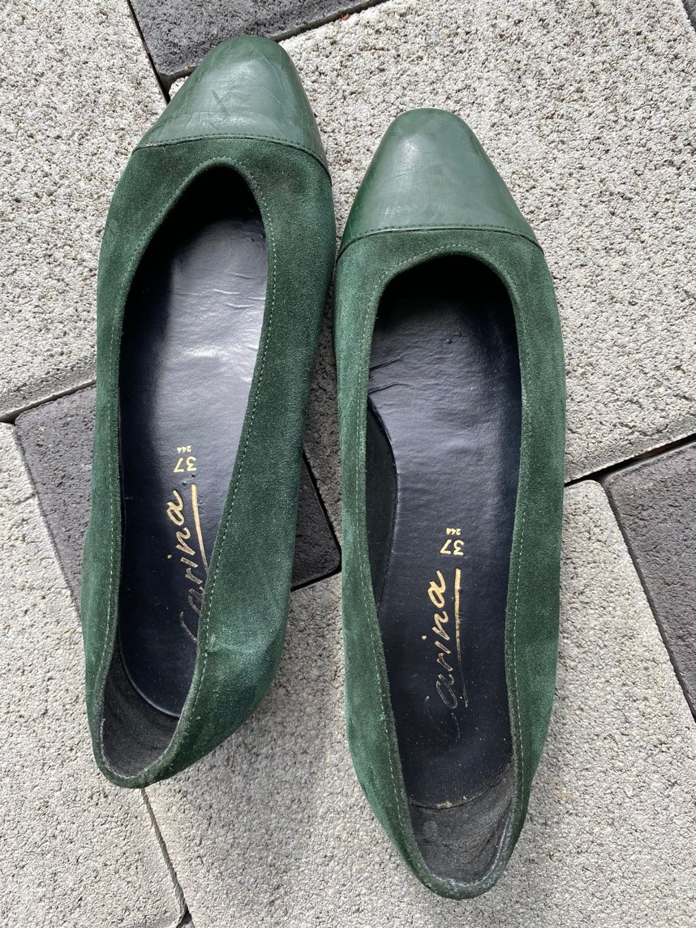 Scarpe da donna: Ballerina-Schuhe in Grün – Usato da Bremgarten AG venduto da Baerli2