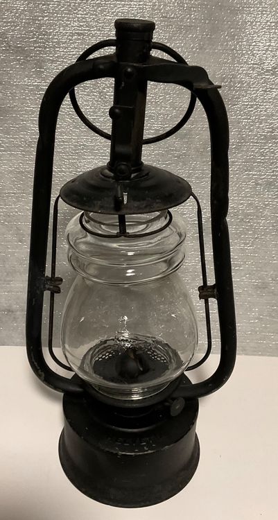 KOTARBAU Öllampe Mit Spiegel & Dochthalter – 35,5 Cm Hoch, Aus Metall & Glas, Robust Für Garten, Camping Oder Wohnzimmer