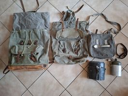 Schweizer Armee Militär Rucksack mit Zubehör