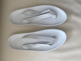 SUMMERTIME - stilvolle/edle NAVYBOOT Flip-Flops, weiss, 39