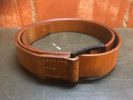 Armee Ledergurt Militär Gürtel L : 130 cm Militärgürtel Gurt