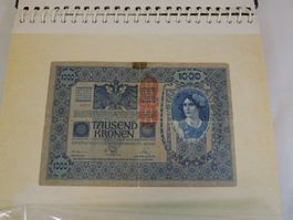 Sammlung alter Banknoten aus aller Welt, Banknoten Album