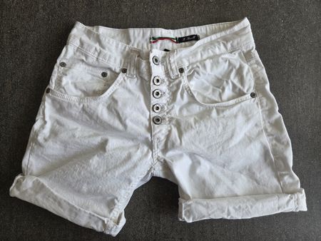 Please Shorts weiss, Grösse XS