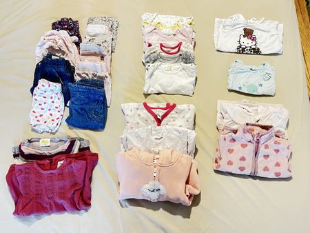 Mädchen Kleiderpaket Grösse 74, 24 Teile